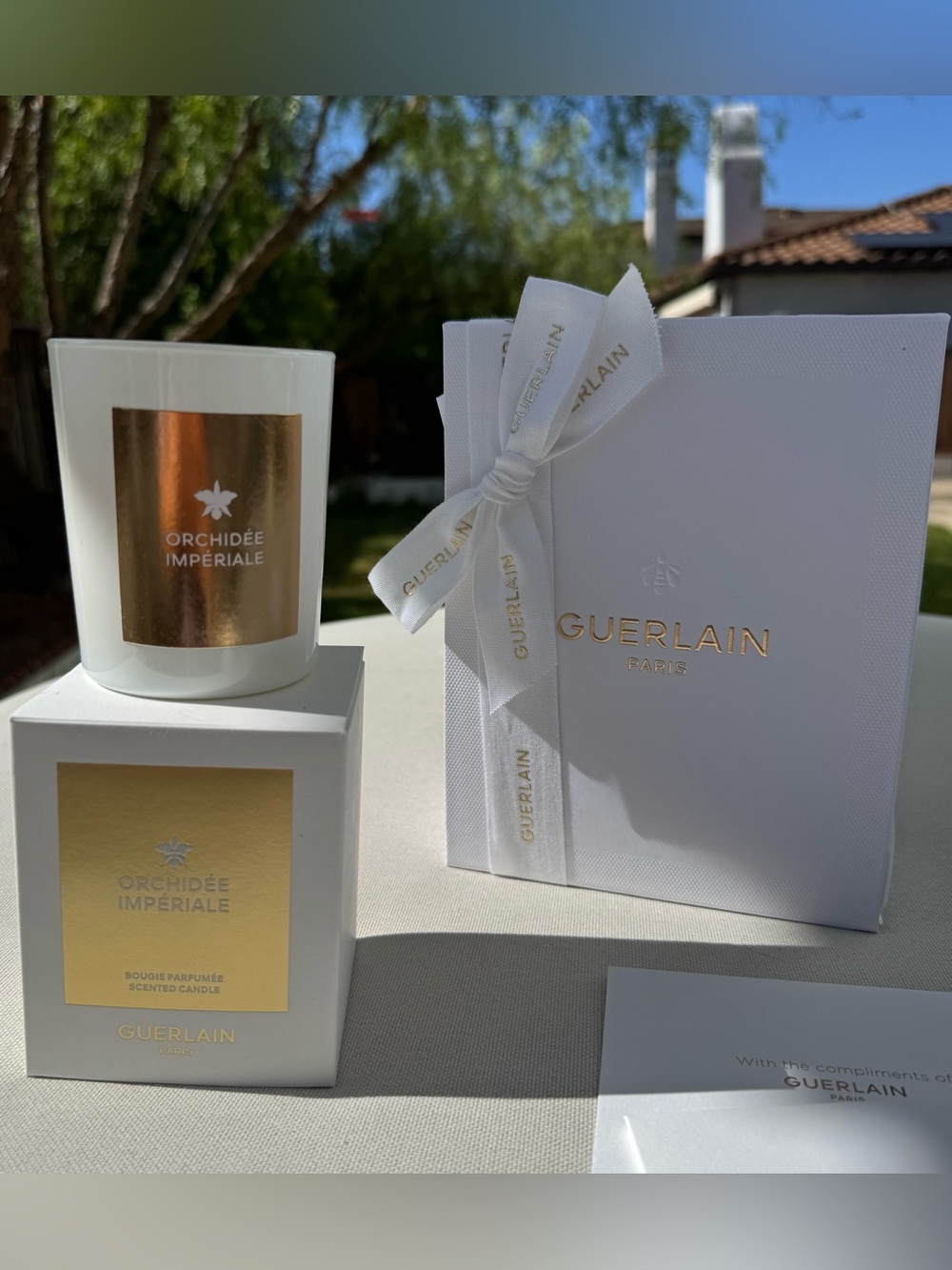 NEW Guerlain Orchidée Impériale 180g Candle Exclusive VIP Gift Set